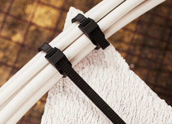 Хомут 180*6мм нейлон двойной замок черный Rexant 100шт