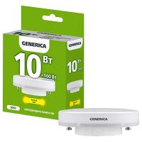 Лампа свд 220В GX53 10Вт 3000К 1000лм таблетка матовая GENERICA (IEK)