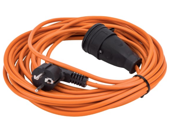 Удлинитель 1-мест 30м ПВС 2*1 оранжевый  IP44 PlexUp 