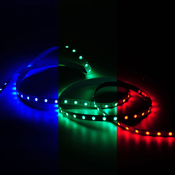 Лента свд 12В 10Вт/м 60свд/м RGB 700лм/м 5050 IP20 Gauss 3м Basic