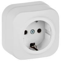 GLORY Роз. с з/к без з/ш о/у 16А РС20-3-ХБм бел. м. IEK