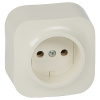 Кутео слоновая кость розетка открытая 1-мест IP20