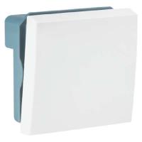 Выключатель кабель-канал 1кл 2мод белый 10А IP00 EKF С-лайн