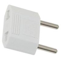 Переходник 10А белый плоский Rexant 