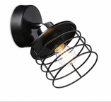 Светильник настенный (бра) 1*40Вт Е27 черный Ambrella