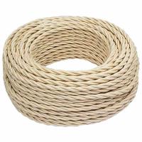 Ретро 3*2,5 песочное золото провод витой BIRONI матовый бухта /(50м)
