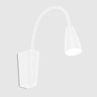 Светильник настенный (бра) 1*15Вт GU10 белый General гибкий
