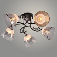 Светильник потолочный (люстра) 5*60Вт Е27 черный/хром