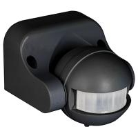Датчик движения настенный 1200Вт 12м 180гр черный IP44 MS-39b EKF