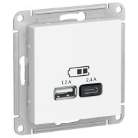 Атлас лотос розетка USB A+C скрытая 2-ая 