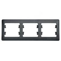 Глосса антрацит рамка 3-ая горизонтально 