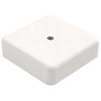 Коробка 75*75*20 квадрат белый IP40 без клеммников PlexUp