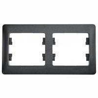 Глосса антрацит рамка 2-ая горизонтально 