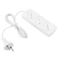 Удлинитель 3-мест 1,5м ШВВП 2*0,75 белый PROconnect