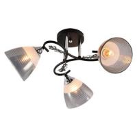 Светильник потолочный (люстра) 3*60Вт Е27 черный/хром