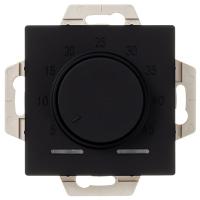 Терморегулятор теплого пола скрытая 10А программируемый карбон Systeme Electric Атлас электронный