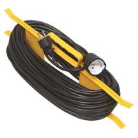 Удлинитель 1-мест 20м ПВС 2*0,75 черный рамка IP20 IEK 