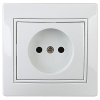 Плано белый розетка скрытая 1-мест IP20 