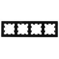 Атлас рамка скрытая 4-ая черный универсально стекло