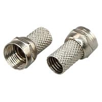 Штекер F серебро 2шт