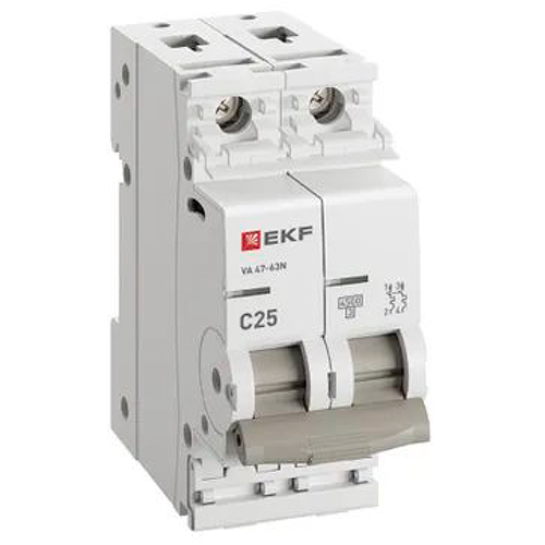 Автомат 2Р 25А C 4,5кА ВА47-63N EKF PROxima
