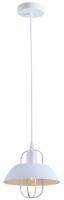 Светильник подвесной (люстра) 1*40Вт Е27 белый лофт - кантри