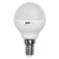 Лампа свд 220В E14 7Вт 5000К 560лм шар G45 матовая Jazzway