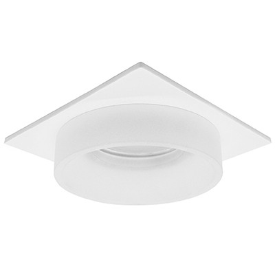 Светильник точечный G5.3 квадрат белый встраиваемый TECHNO SPOT