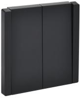 Фортепиано черный переключатель 2кл скрытая 10А IP20 