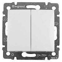 Валена белый выключатель 2кл скрытая 10А IP31 