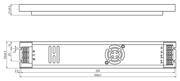 Блок питания 24В 300Вт IP20 Arlight