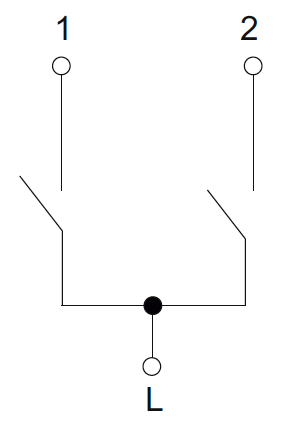 Сканди арктический белый выключатель 2кл скрытая 10А IP20