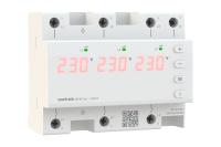 Реле напряжения 3ф 63А 6мод D6 Welrok 