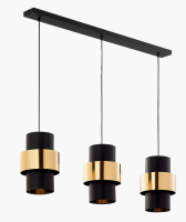 Светильник подвесной (люстра) 3*40Вт Е27 черный цилиндр