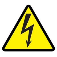 Самоклеящаяся этикетка "Молния" 50*50*50мм IEK 