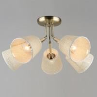 Светильник потолочный (люстра) 5*60Вт Е27 бронза