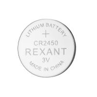 Батарейка дисковая CR2450 штучно Rexant 