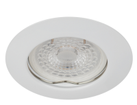 Светильник точечный GU5.3 круг белый встраиваемый сфера