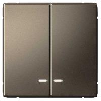 АртГэллери мокко выключатель 2кл с подсветкой скрытая 10А IP20 