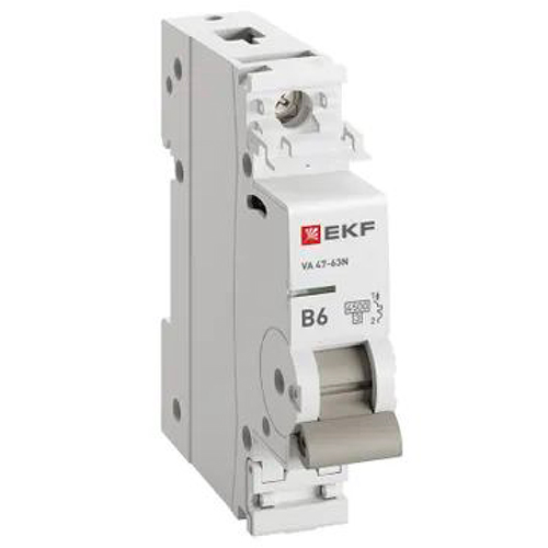 Автомат 1Р 6А B 4,5кА ВА47-63N EKF PROxima