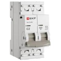 Автомат 2Р 2А C 6кА ВА47-63N EKF PROxima