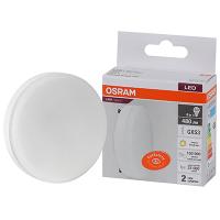 Лампа свд 220В GX53 6Вт 3000К 480лм таблетка матовая Osram LED Value