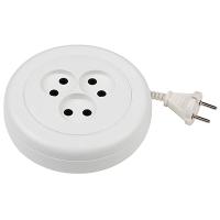 Удлинитель 3-мест 3м ШВВП 2*0,75 белый катушка IP20 ЭРА 