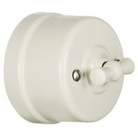 Бирони слоновая кость переключатель 1кл открытая 10А IP20 пластик