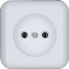 Классик белый розетка скрытая 1-мест IP20 керамика
