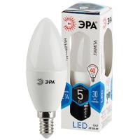 Лампа свд 220В Е14 5Вт 4000К 400лм свеча С35 матовая ЭРА 