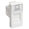 Праймер белый розетка RJ45 кабель-канал 1-ая 1мод