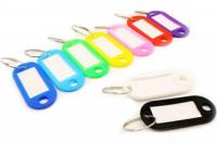 Бирки для ключей пластик разноцветный 50шт