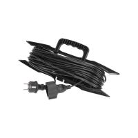 Удлинитель 1-мест 20м ПВС 3*0,75 черный  IP44 PROconnect на рамке