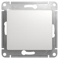 Глосса белый выключатель кнопочный 1кл скрытая 10А IP20 